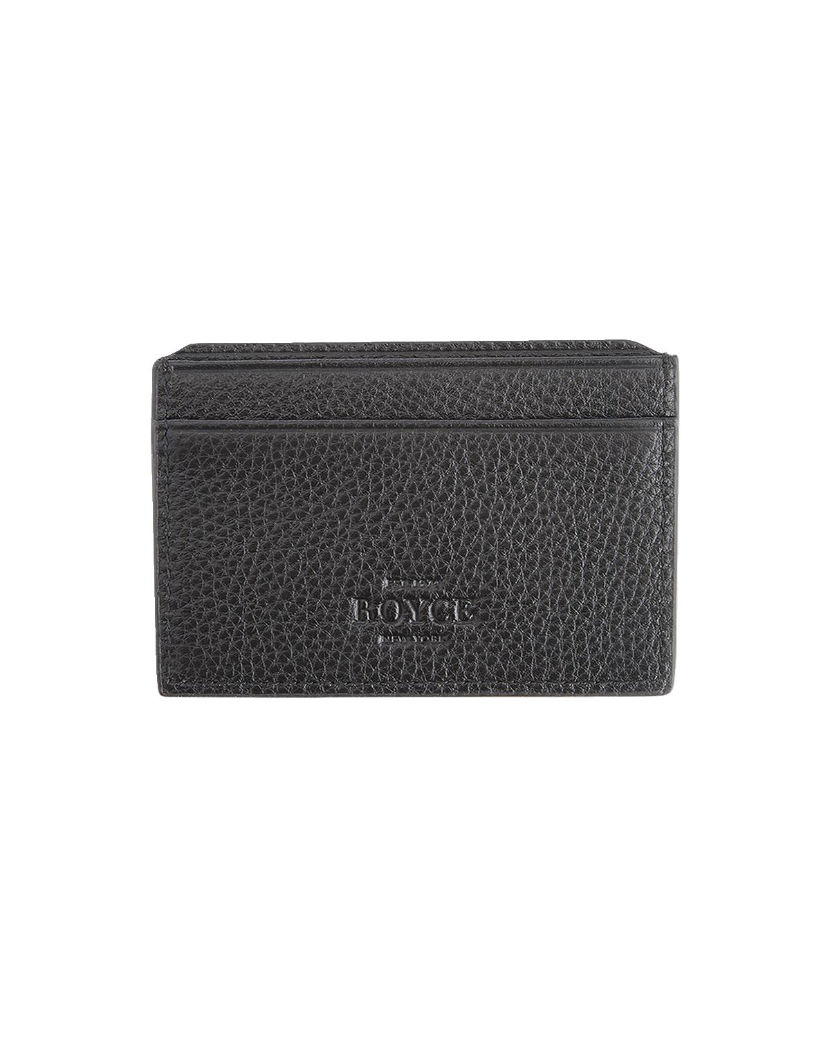 Monogrammed RFID Blocking Leather Card Wallet