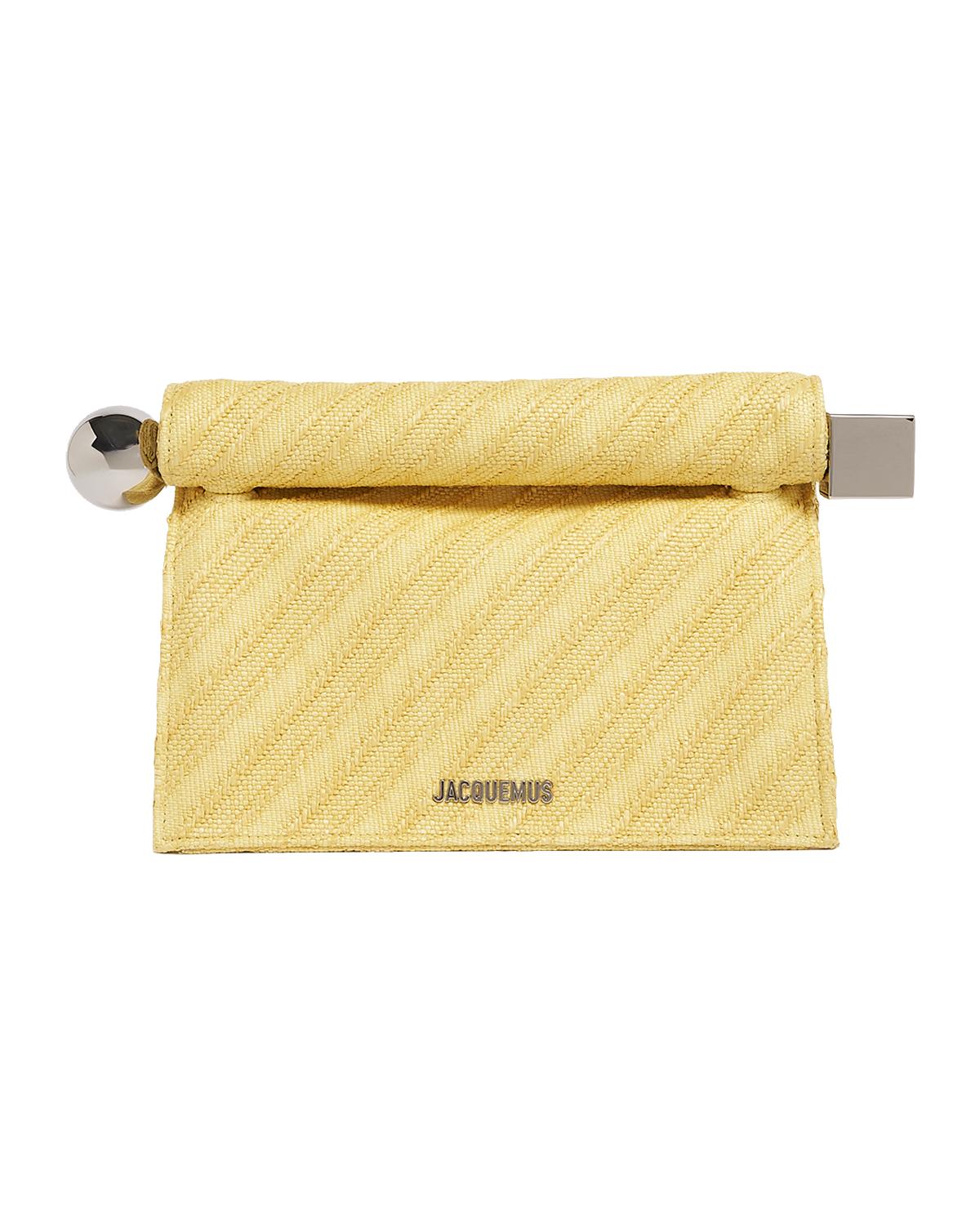 La Pochette Rond Carre Rolled Clutch Bag