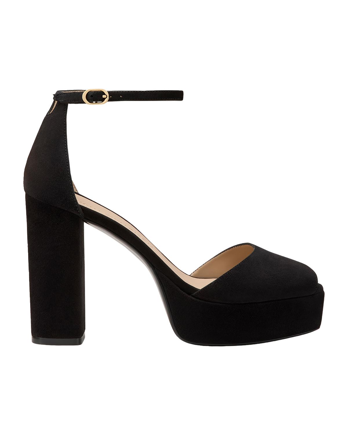110mm Sabrina Suede Platform Sandals 
