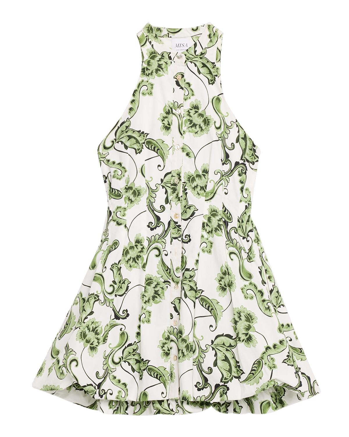 Risha Sleeveless Mini Shirtdress
