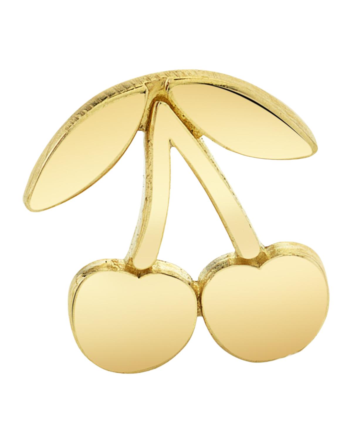 Tiny Pure Cherries Stud Earring, Single