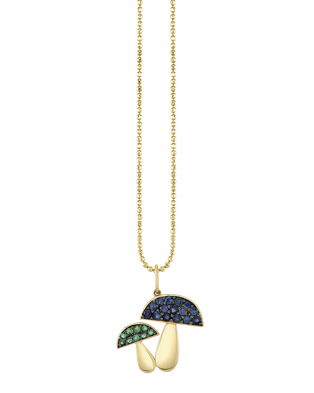 Large Mushroom Charm Necklace